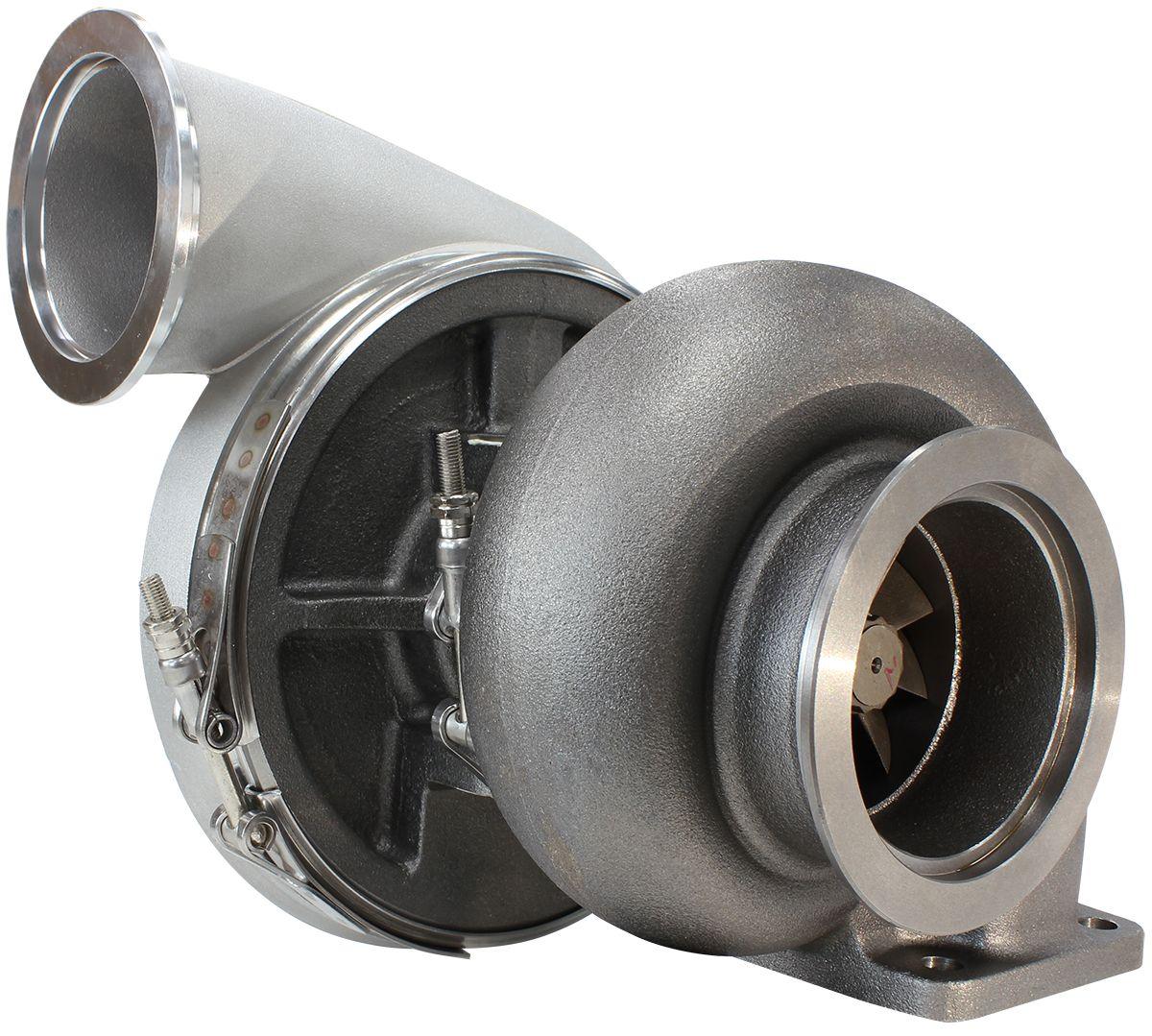 Aeroflow BOOSTED 8075 T4 1.10 Turbocharger 1250HP, Natural Cast Finish AF8006-4018