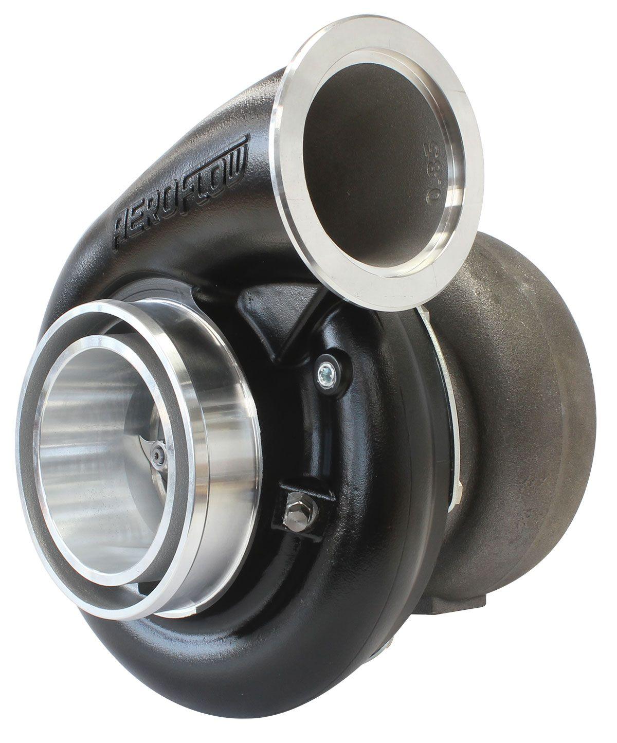 Aeroflow BOOSTED B7875 V-Band 1.28 Turbocharger 1150HP, Hi Temp Black Finish AF8006-4025B