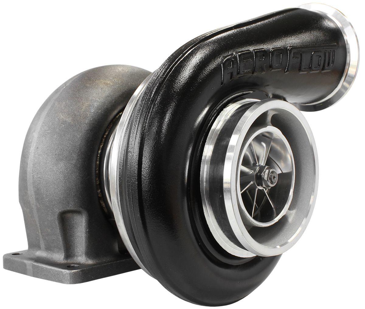 Aeroflow BOOSTED 7588 T4 1.25 Turbocharger 1500HP, Hi Temp Black Finish AF8006-4027BLK