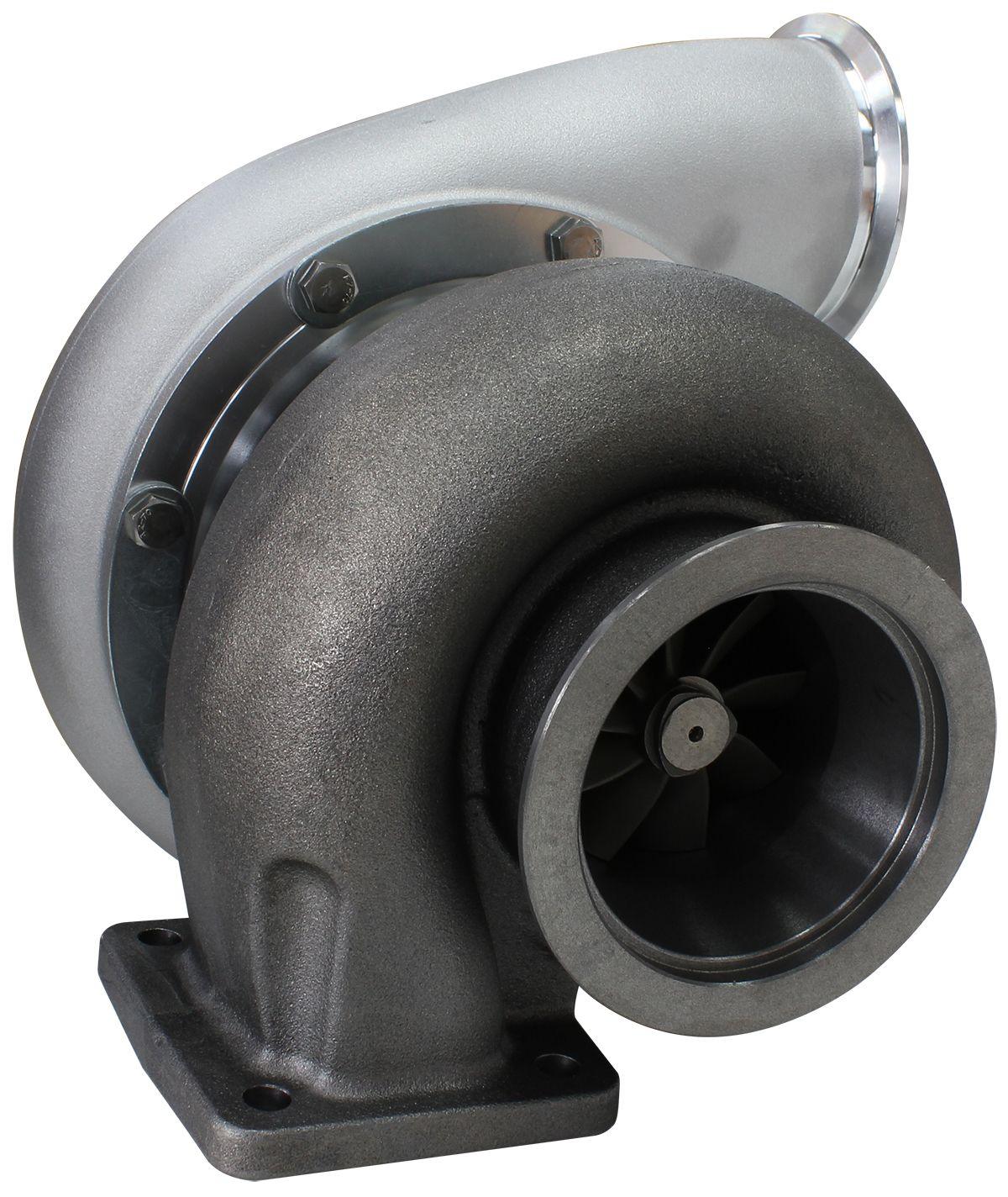 Aeroflow BOOSTED B7875 T4 1.25 Reverse Rotation Turbocharger 1150HP, Natural Cast Finish