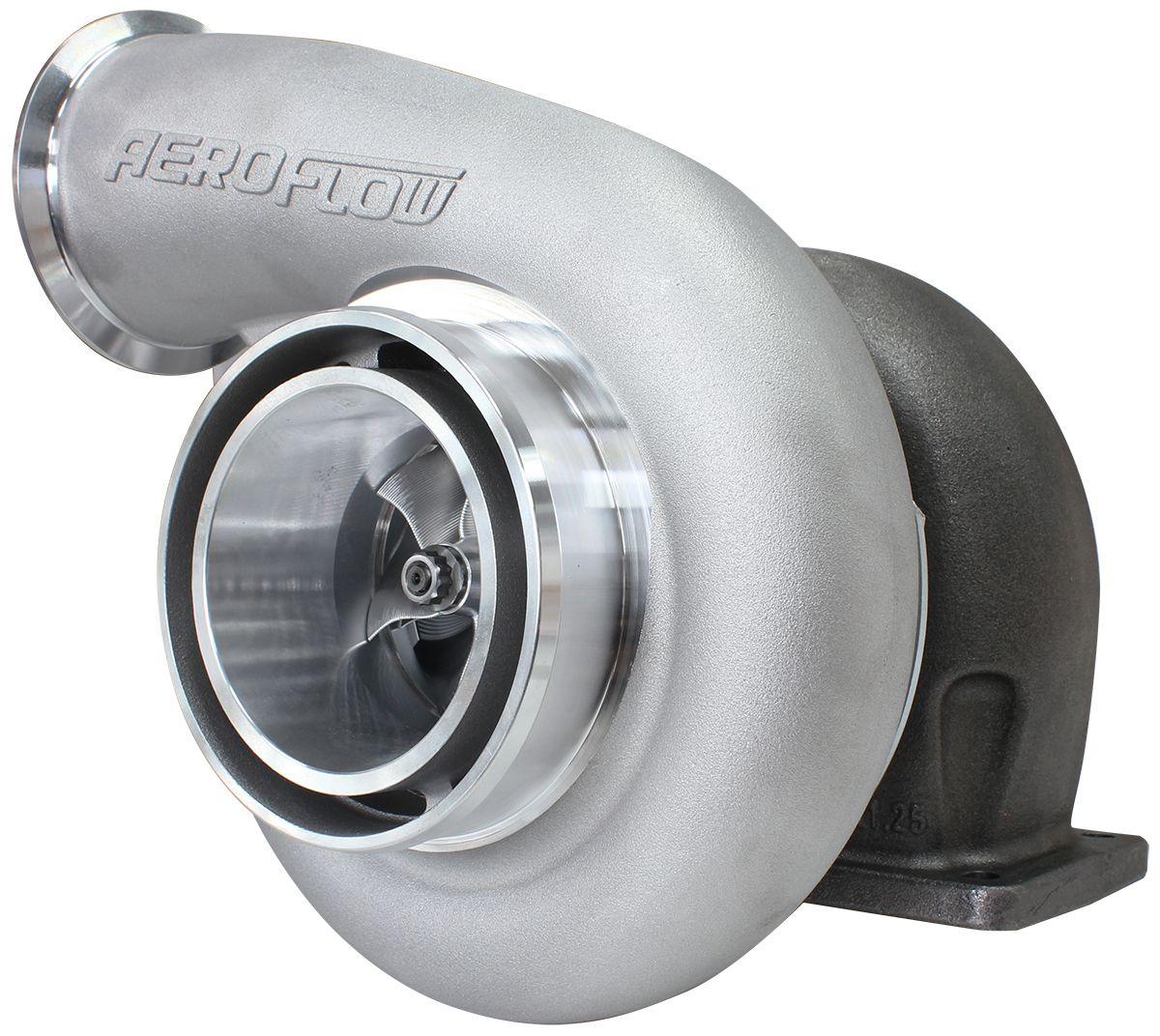 Aeroflow BOOSTED B7875 T4 1.25 Reverse Rotation Turbocharger 1150HP, Natural Cast Finish