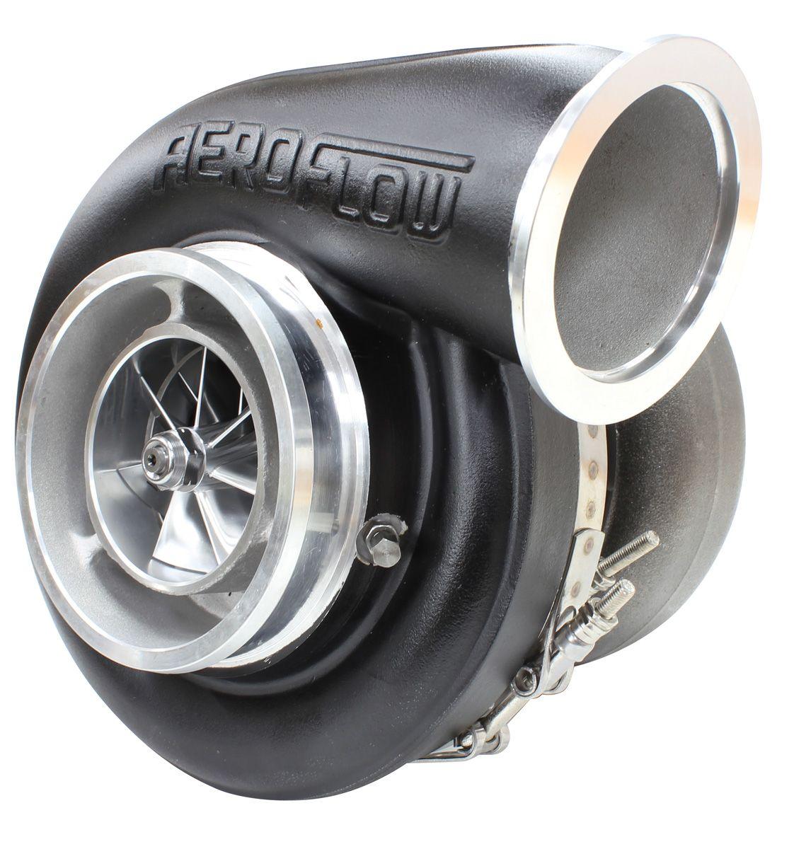 Aeroflow BOOSTED 7588 V-Band 1.31 Turbocharger 1500HP, Hi Temp Black Finish AF8006-6002BL