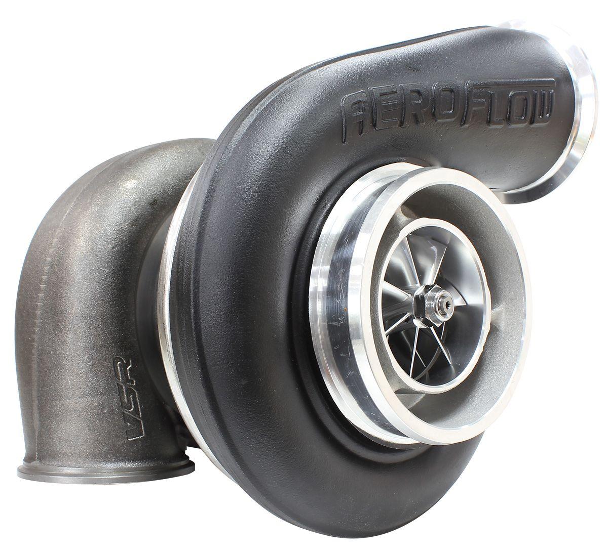 Aeroflow BOOSTED 7588 V-Band 1.31 Turbocharger 1500HP, Hi Temp Black Finish AF8006-6002BL