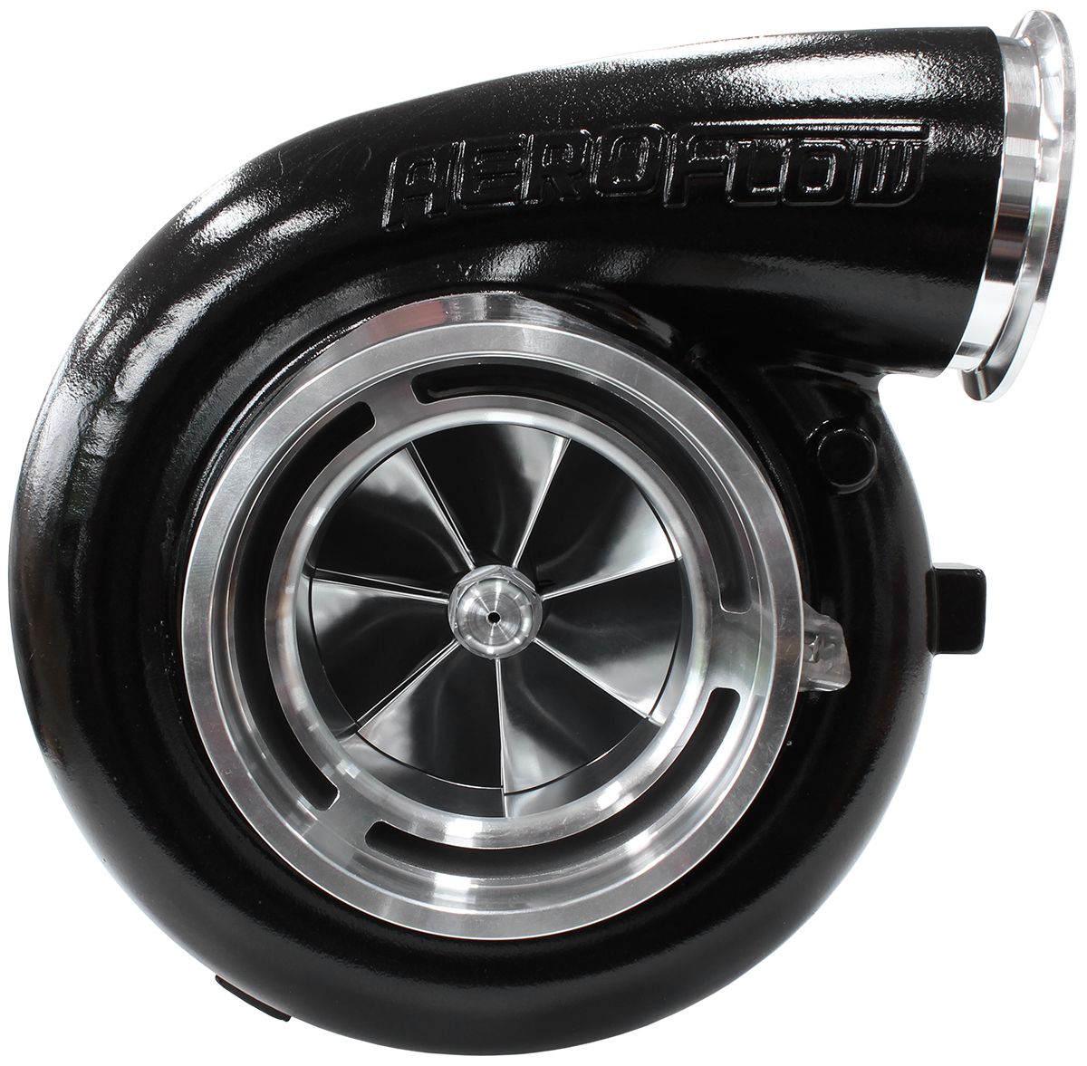 Aeroflow BOOSTED 94102 T6 1.24 Turbocharger 2500HP, Hi Temp Black Finish AF8006-6010BLK