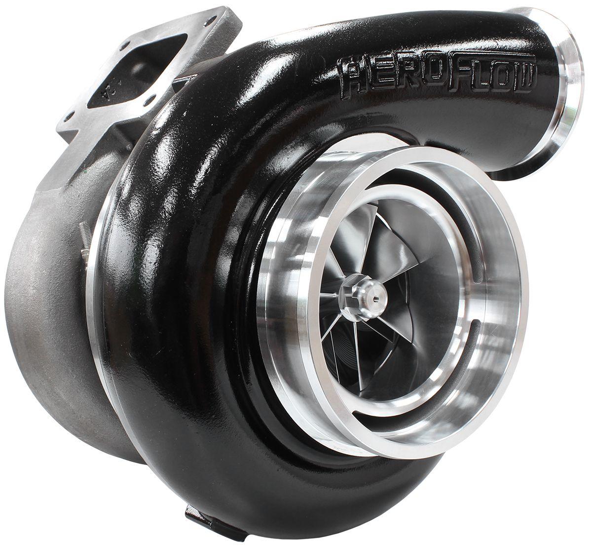 Aeroflow BOOSTED 94102 T6 1.24 Turbocharger 2500HP, Hi Temp Black Finish AF8006-6010BLK