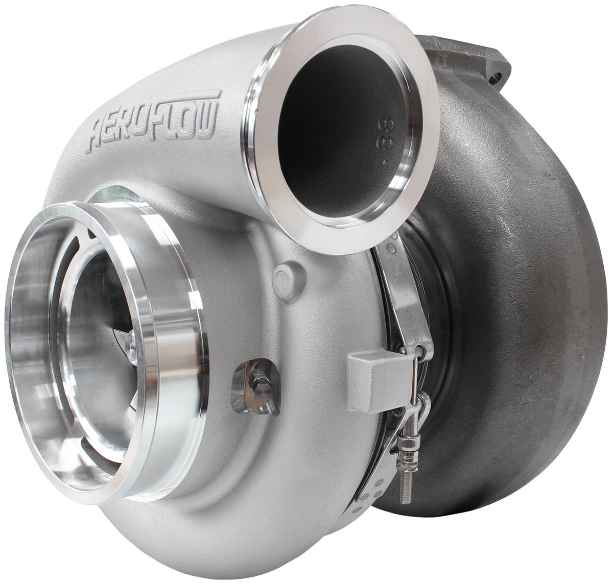 Aeroflow BOOSTED 94102 T6 1.24 Turbocharger 2500HP, Natural Cast Finish AF8006-6010