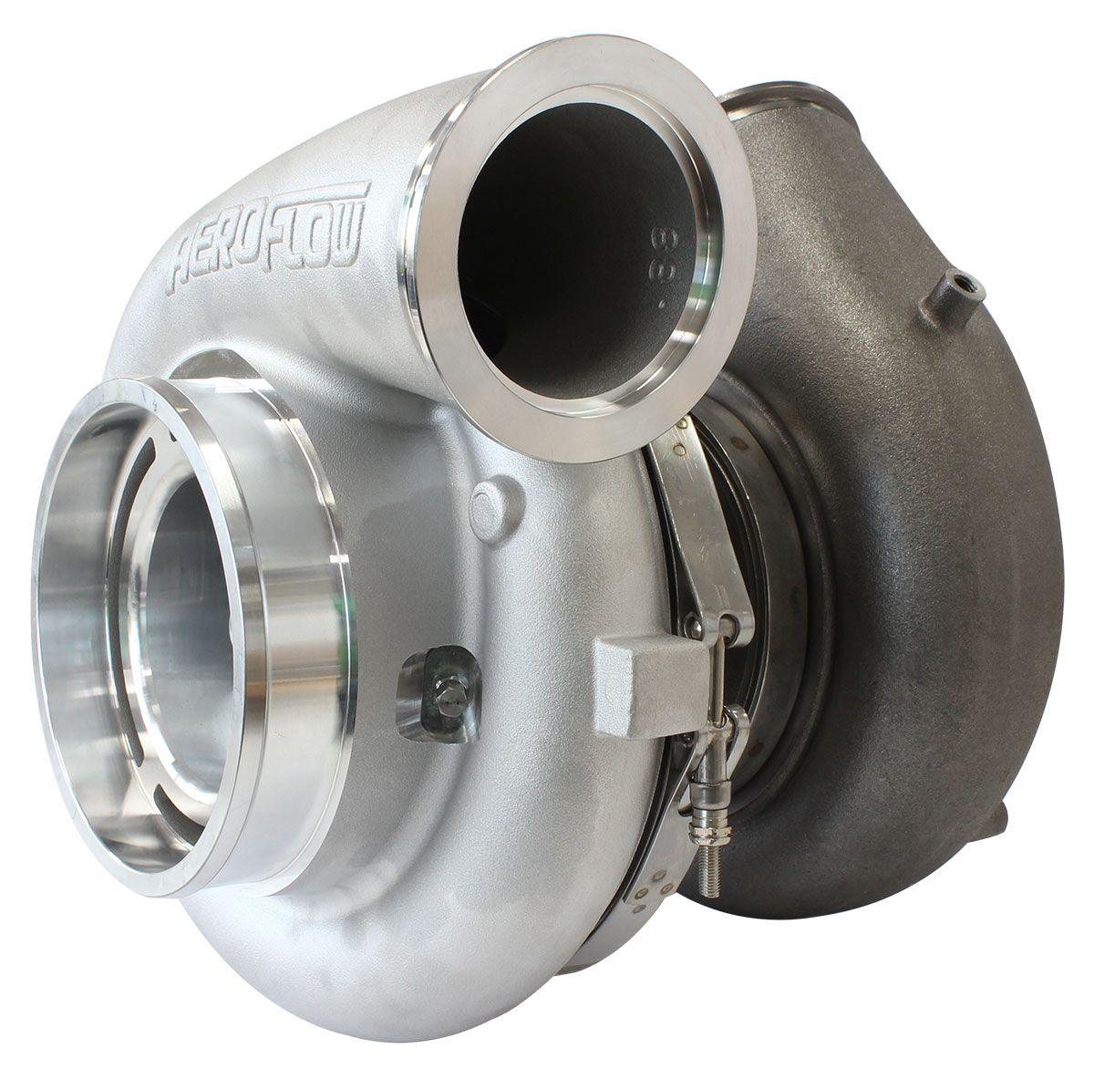 Aeroflow BOOSTED 94102 V-Band 1.22 Turbocharger 2500HP, Natural Cast Finish AF8006-6020