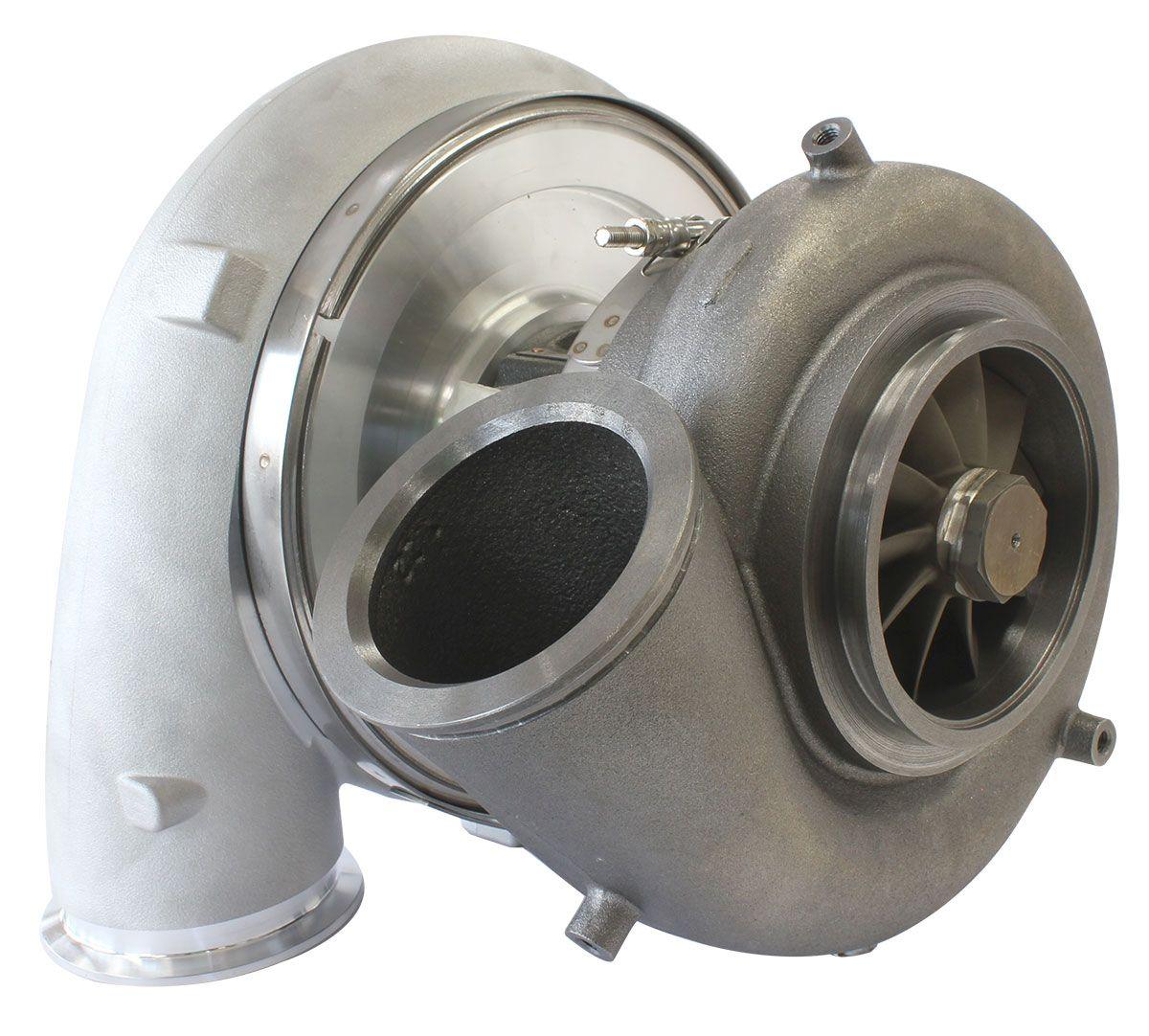 Aeroflow BOOSTED 94102 V-Band 1.22 Turbocharger 2500HP, Natural Cast Finish AF8006-6020