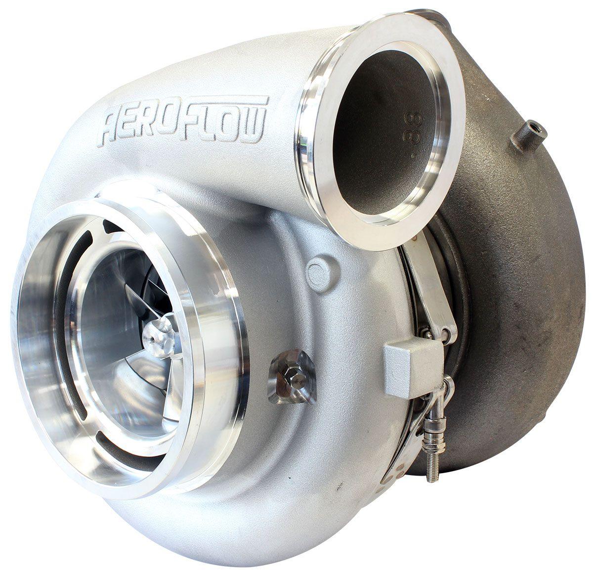 Aeroflow BOOSTED 98102 V-Band 1.22 Turbocharger 2500HP, Natural Cast Finish AF8006-6021