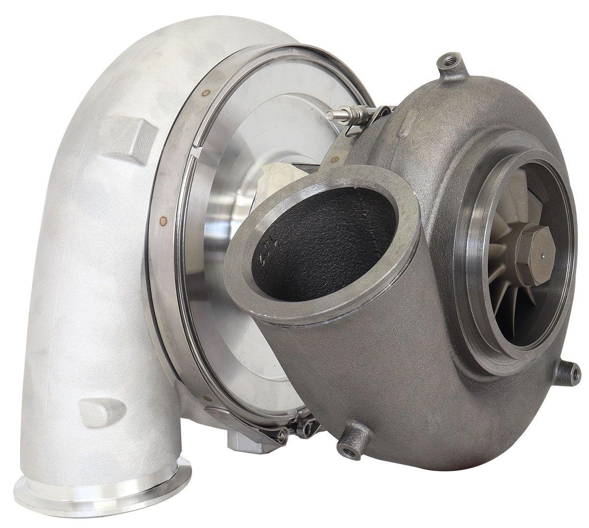 Aeroflow BOOSTED 102102 V-Band 1.22 Turbocharger 2500HP, Natural Cast Finish AF8006-6022