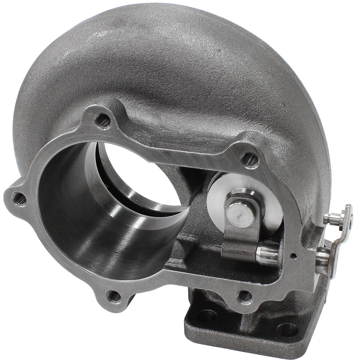 Aeroflow Boosted .64 A/R T25/T28 Inlet & Nissan 5 Bolt Outlet Turbo Exhaust Housing, Suit