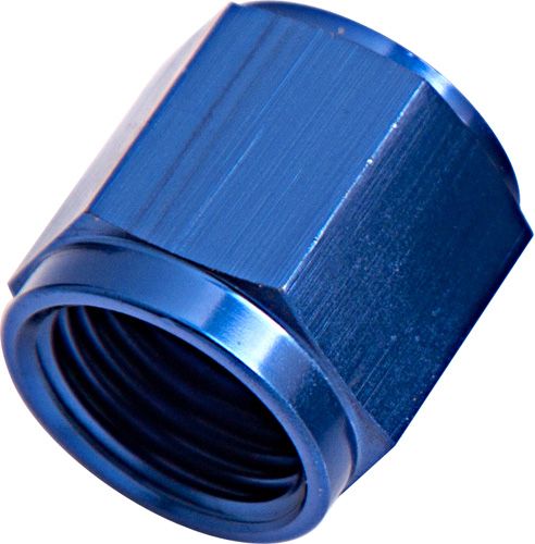 CLEARANCE Aeroflow -6AN to 3/8" Aluminium Tube Nut - Blue Finish AF818-06