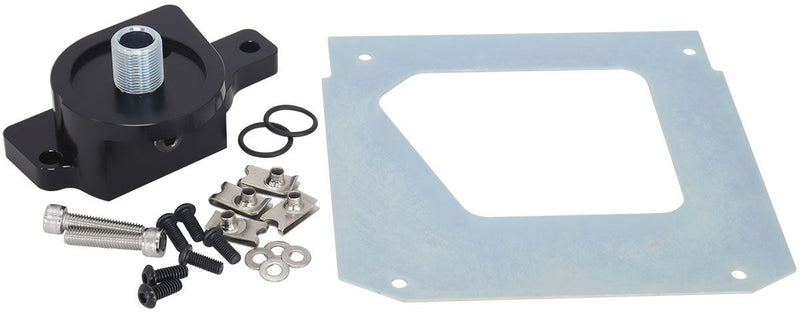Aeroflow Fabricated GM LS Rear Sump Oil Pan with Oil Filter Attachment AF82-2008