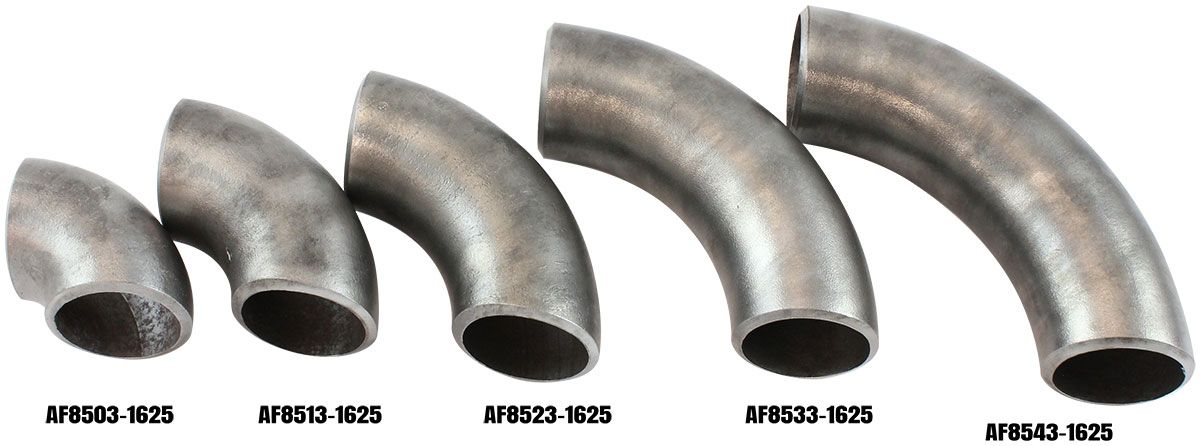 Aeroflow 1-5/8" (42mm) Steam Pipe Tube, 45 Degree Bend, 1.5D Radius (AF8502-1625)