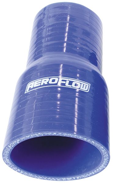 CLEARANCE Aeroflow Gloss Blue Straight Silicone Reducer / Expander Hose 4" (102mm) to 3-1/4" (82mm)