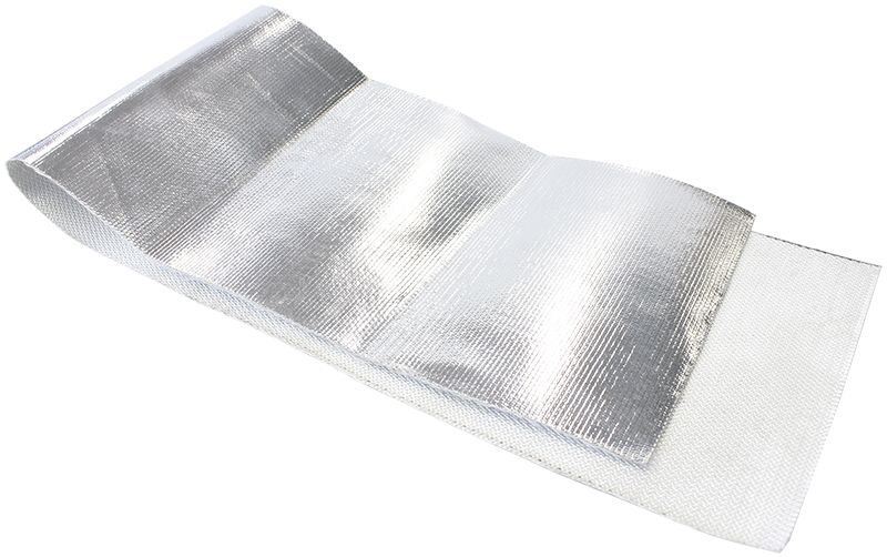Heat Barrier Flexible Aluminised surface reflects up to 2000°F radiant heat