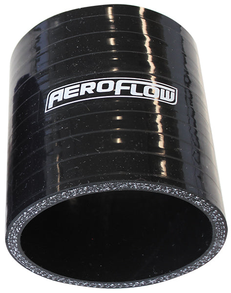 Gloss Black Straight Silicone Hose. 3-Ply, 4.5mm Wall Thickness