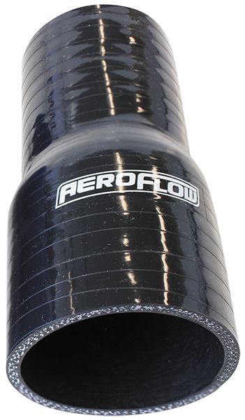 Aeroflow Gloss Black Straight Silicone Reducer / Expander Hose 3-1/2" (90mm) to 2-1/2" (63mm) I.D (AF9201-350-250)