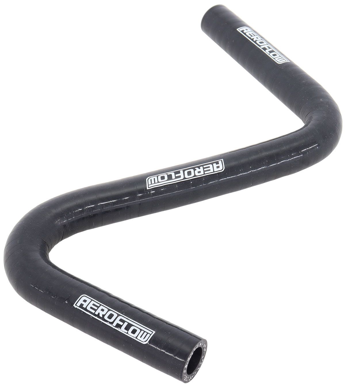 Aeroflow Gloss Black Silicone Z Bend Heater Hose 1/2" (13mm) I.D AF9240-050