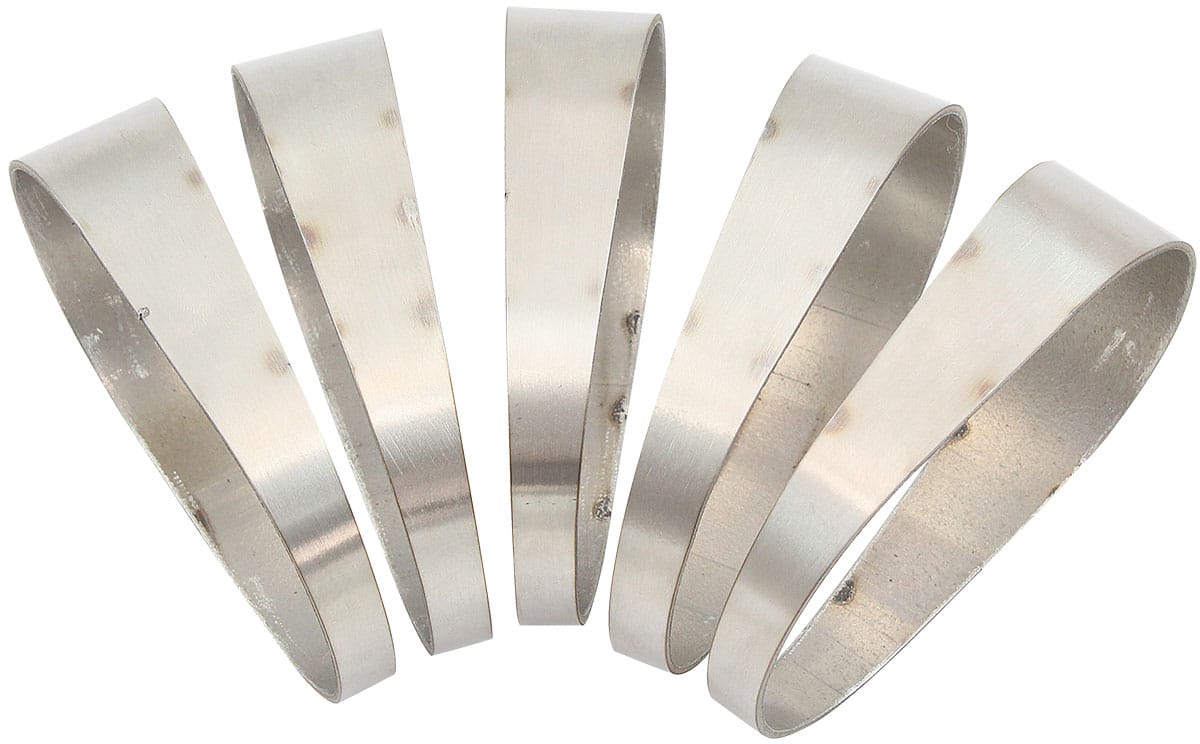 Aeroflow Stainless Steel 3-1/2" Oval Pie Cuts - Pack of 5 - AF9489-3500