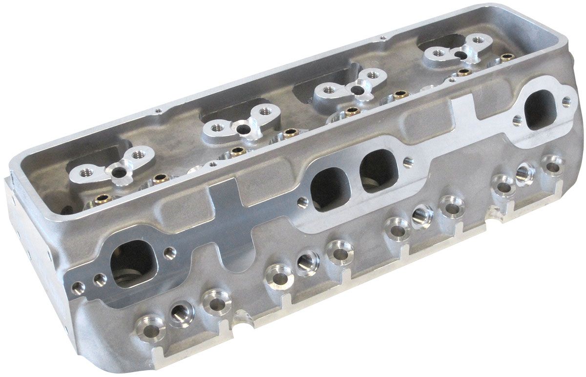 Aeroflow Bare Small Block Chev 327-350-400 186cc Aluminium Cylinder Heads with 67cc Chamb