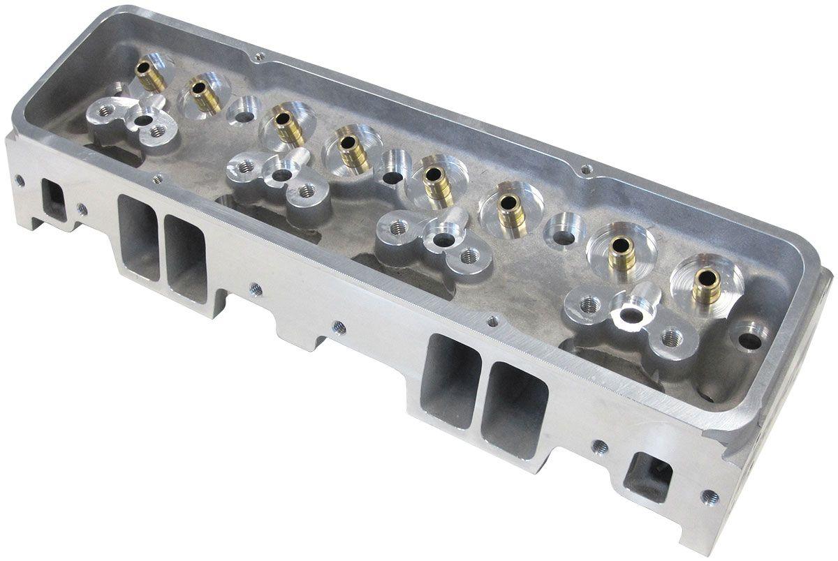 Aeroflow Bare Small Block Chev 327-350-400 186cc Aluminium Cylinder Heads with 67cc Chamb