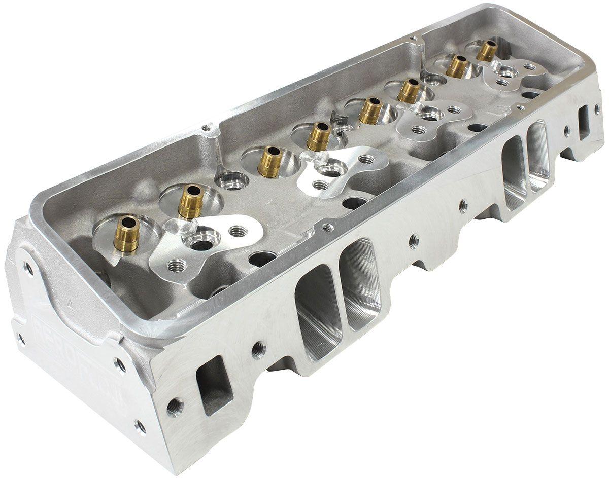 Aeroflow Bare Small Block Chev 327-350-400 213cc CNC Ported Aluminium Cylinder Heads with