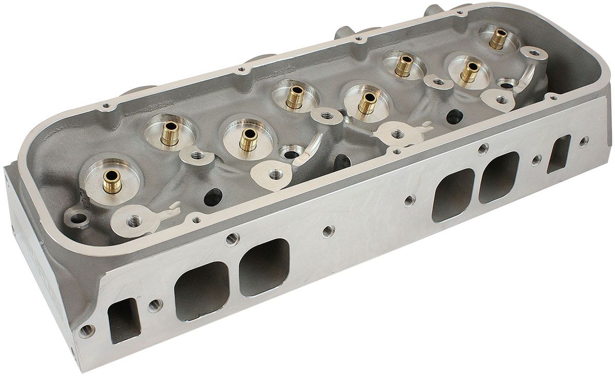 Aeroflow Bare Big Block Chev 396-454 290cc Aluminium Cylinder Heads wi