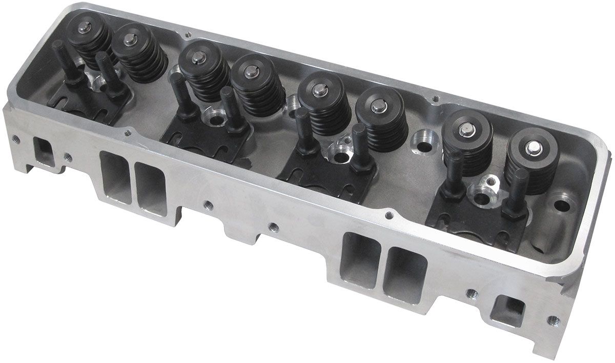 Aeroflow Complete Small Block Chev 327-350-400 204cc Aluminium Cylinder Heads with 67cc C