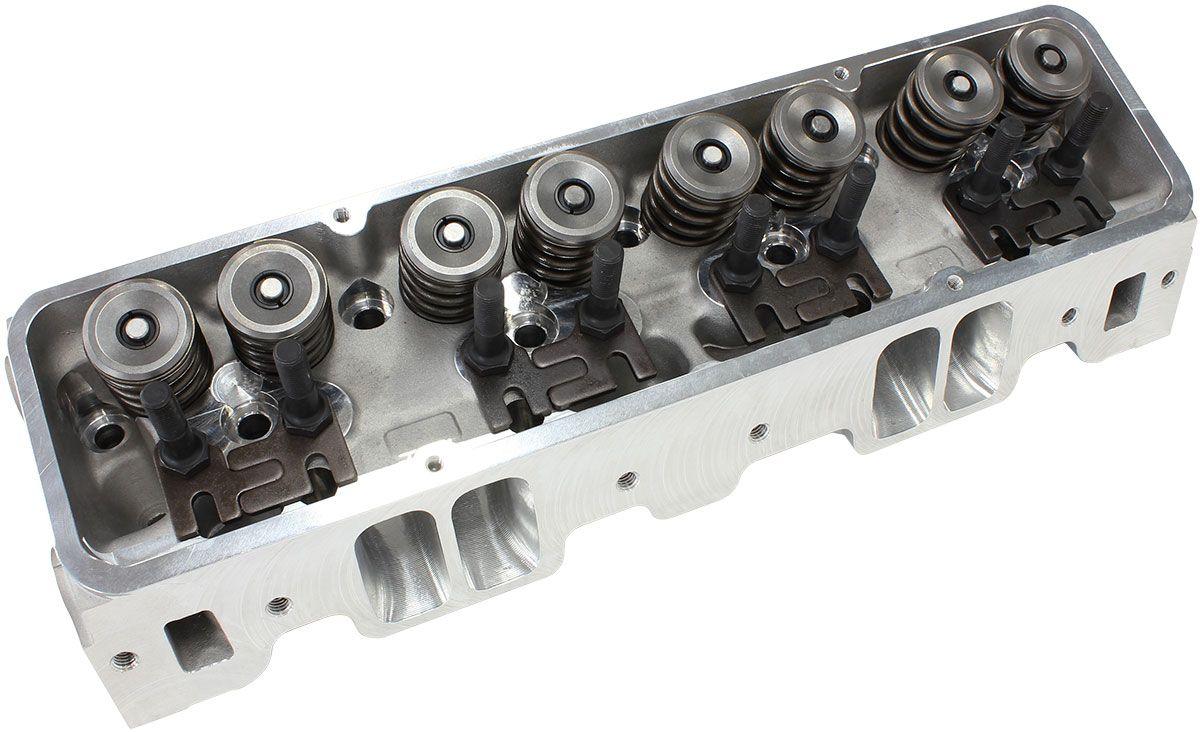 Complete Small Block Chev 327-350-400 213cc CNC Ported Aluminium Cylinder Heads with 68cc Chamber (Pair) 
2.15" x 1.30" Intake Port, 1.45" x 1.50" Exhaust Port