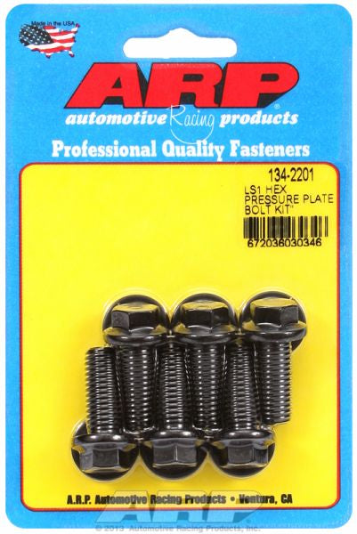 CLEARANCE ARP fasteners Pressure Plate Bolt Kit, Hex Head Black Oxide AR134-2201