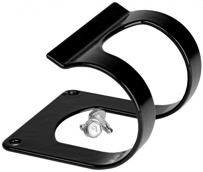 Fuel Filter Mounting Bracket with Rubber Coating, Black