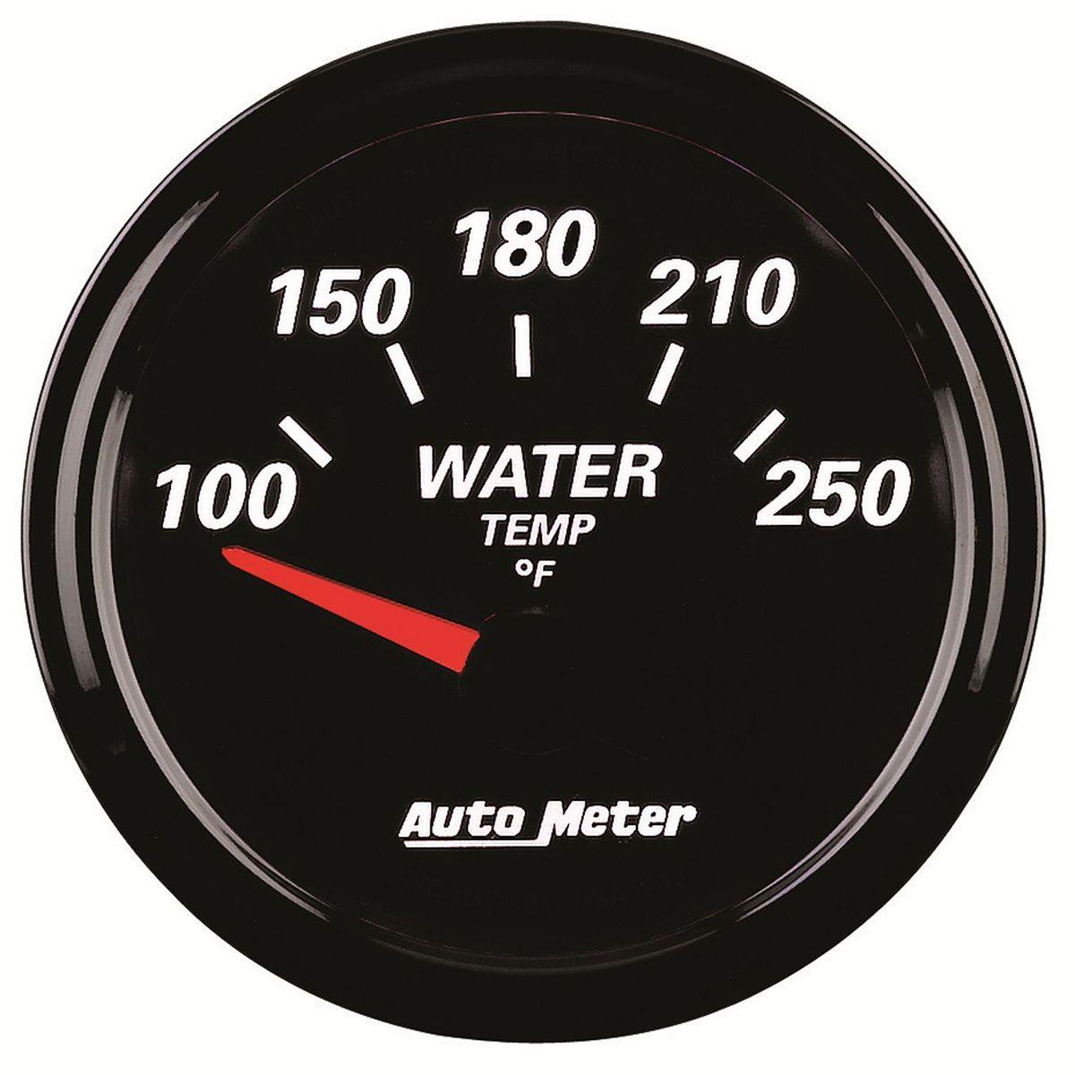 Auto Meter Designer Black II Water Temperature Gauge AU1238