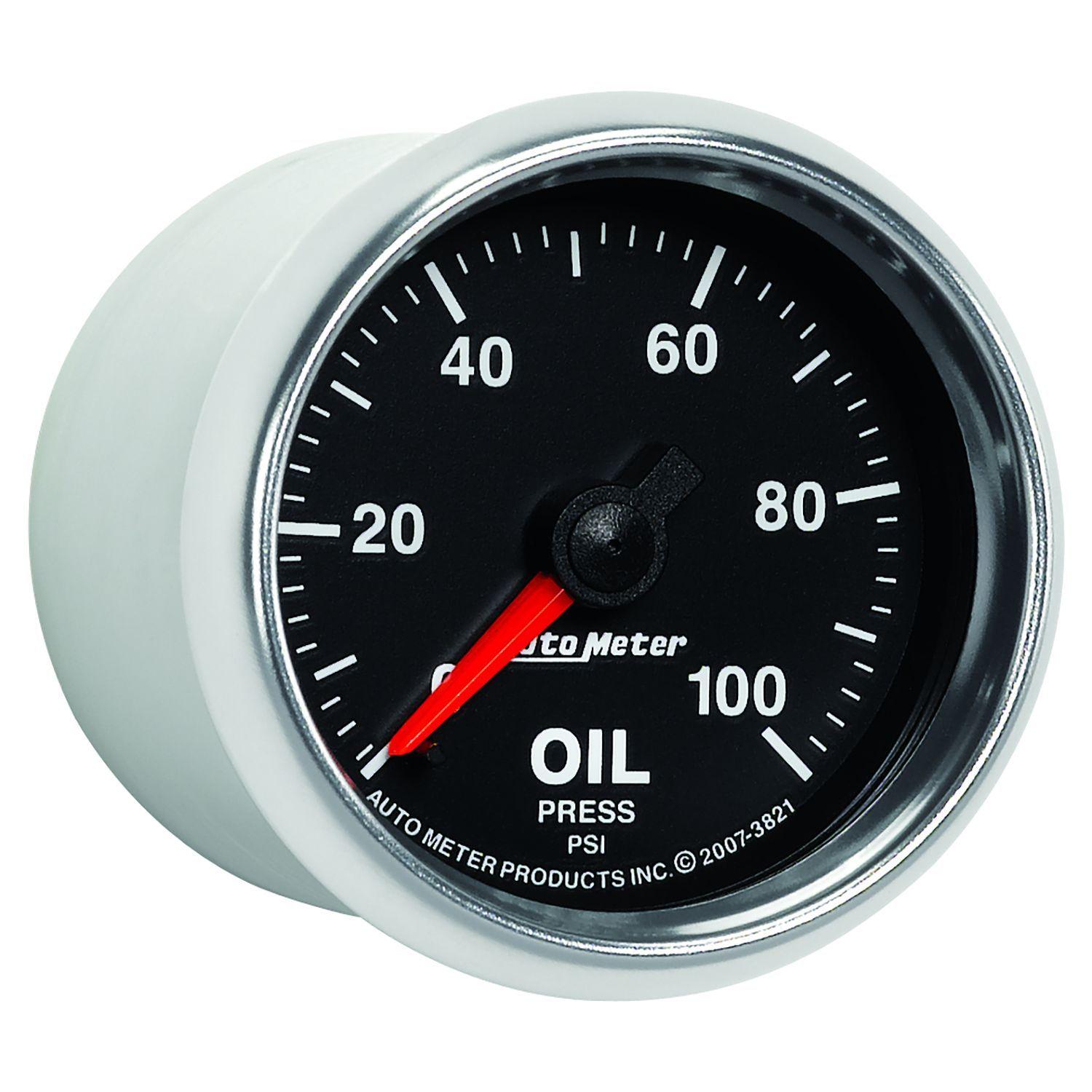 Auto Meter GS Series Oil Pressure Gauge AU3821