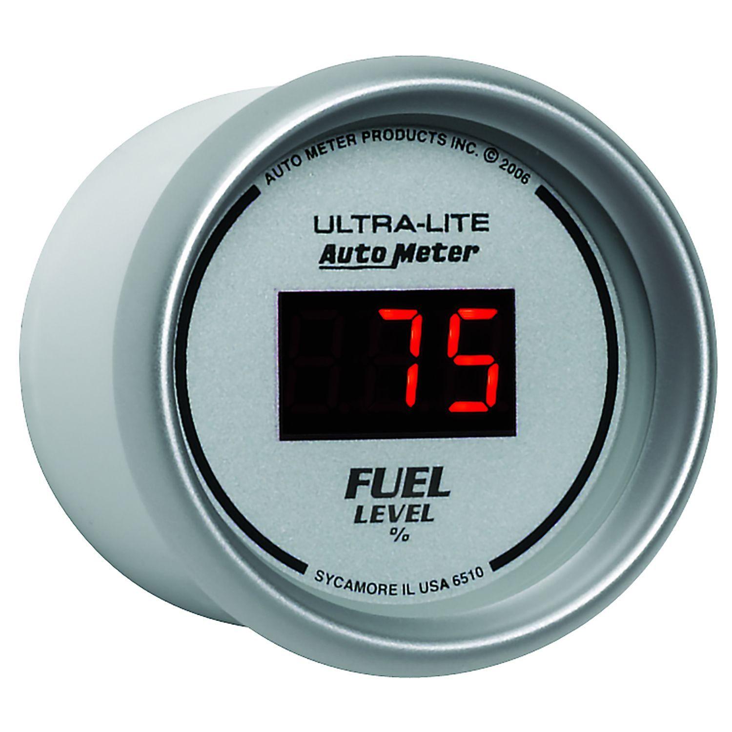 Auto Meter Ultra-Lite Digital Series Fuel Level Gauge AU6510