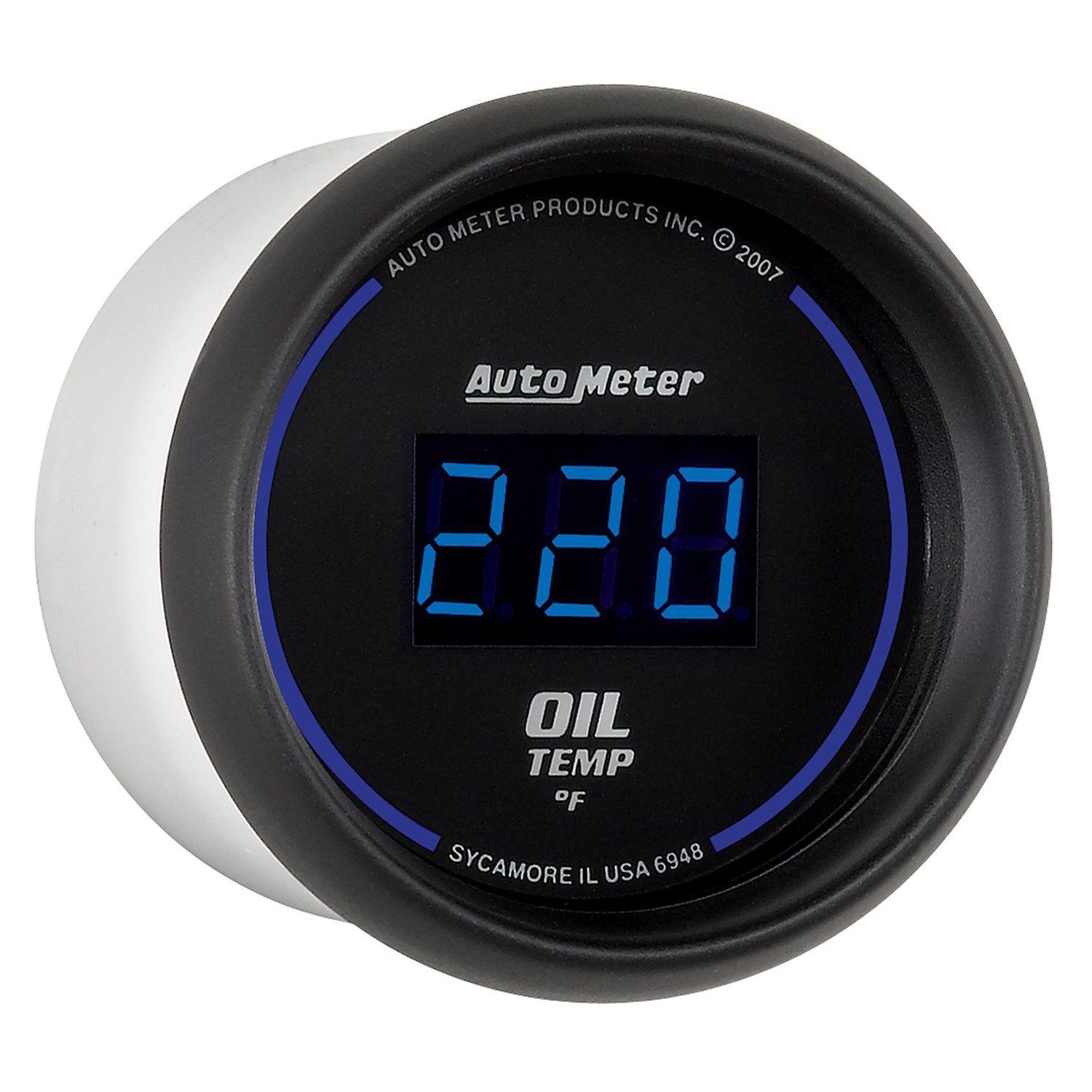 Auto Meter Cobalt Digital Series Oil Temperature Gauge AU6948