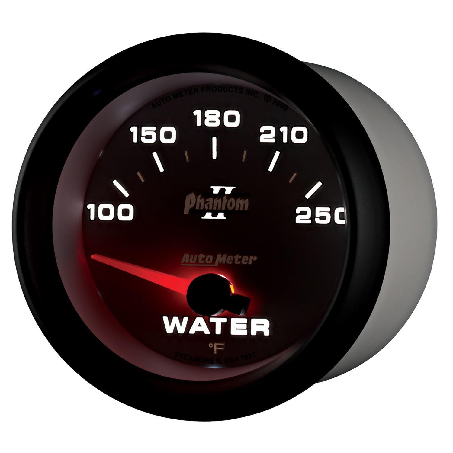 Auto Meter Phantom II Series Water Temperature Gauge AU7837