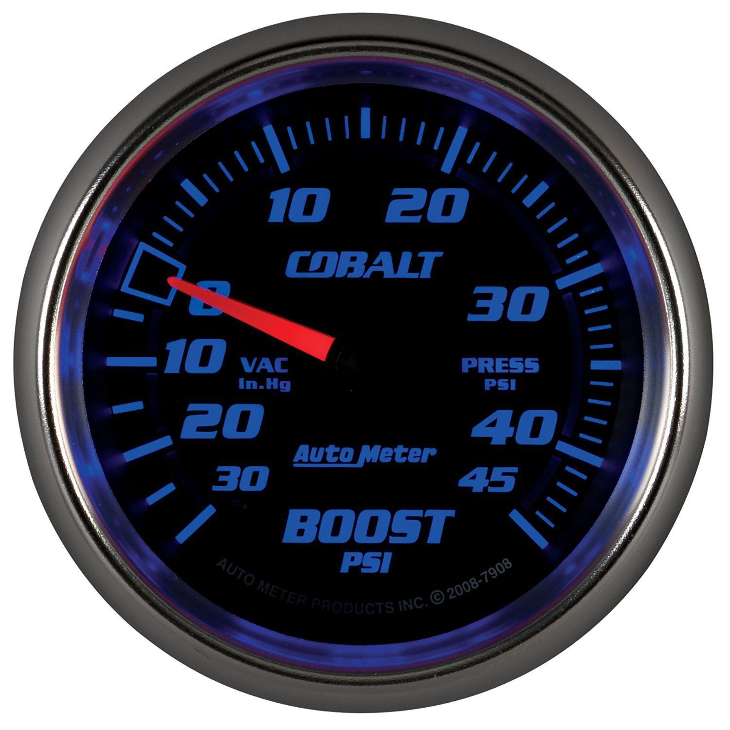 Auto Meter Cobalt Series Boost/Vacuum Gauge AU7908