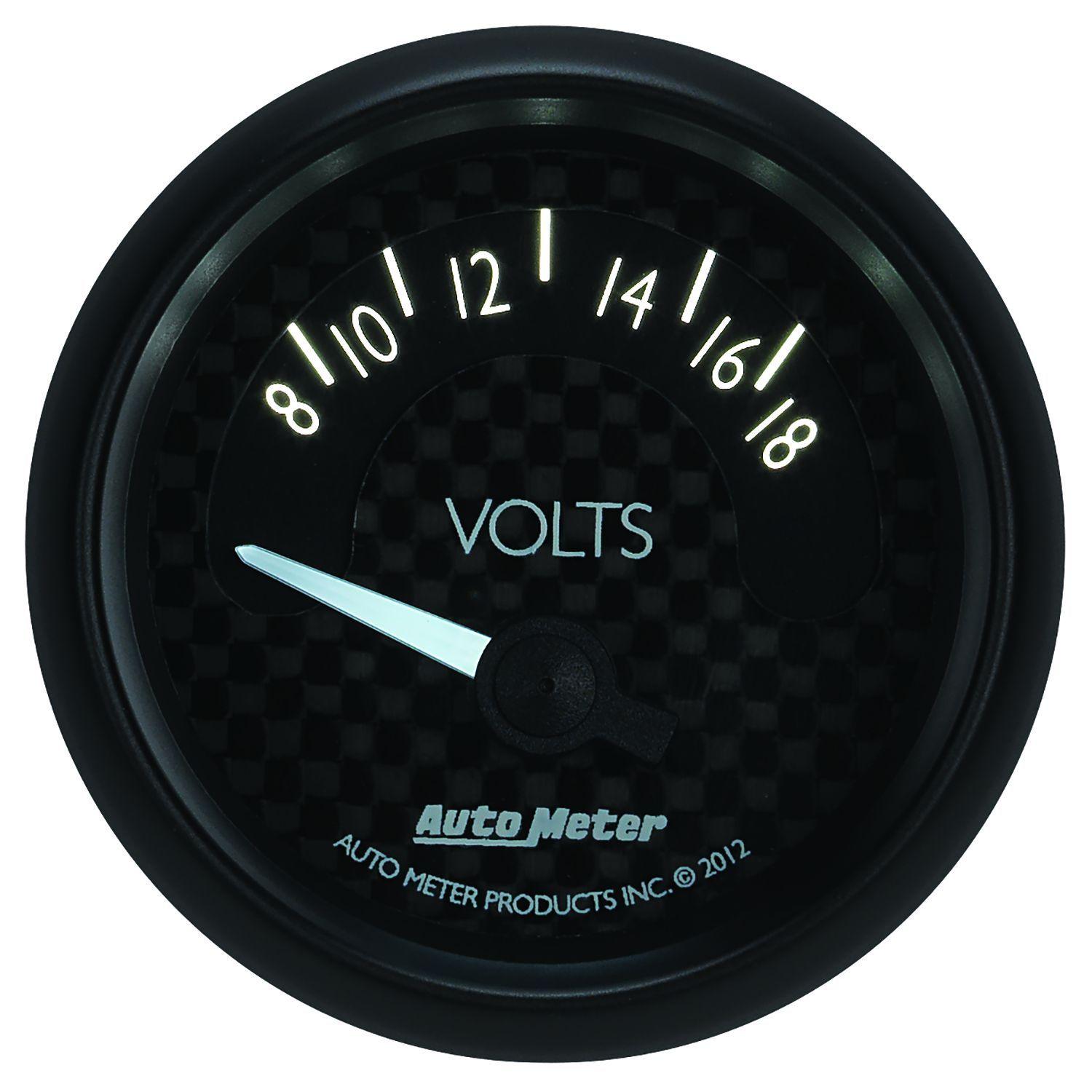 Auto Meter GT Series Voltmeter Gauge AU8092