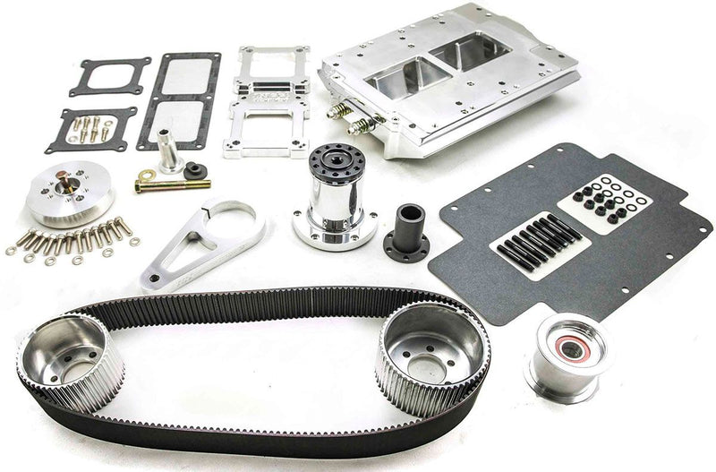 The Blower Shop LS Blower Kit Carburetted - Polished Finish B2631