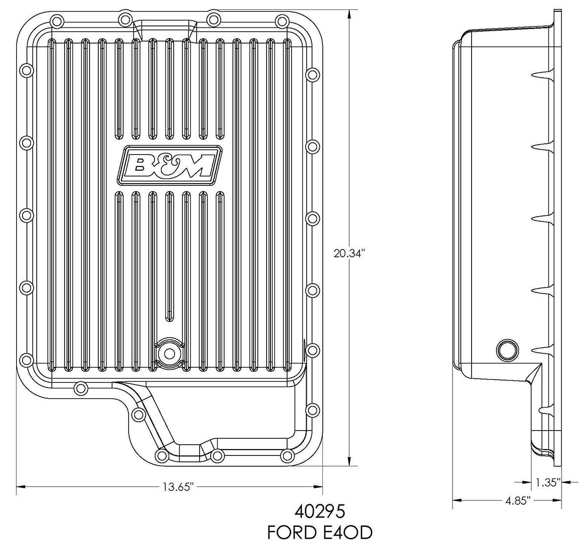 B&M Cast Aluminium Deep Pan BM40295