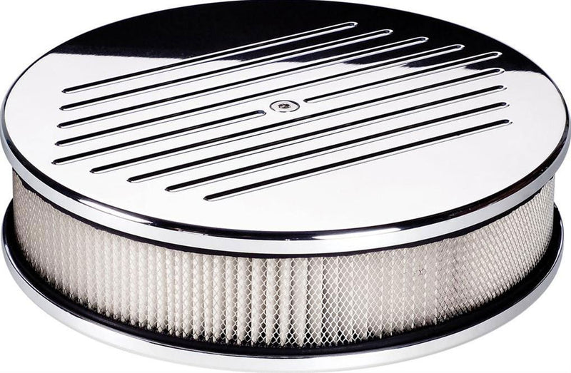 Billet Specialties Polished Aluminium Air Cleaner Assembly - Ball Milled BS15220