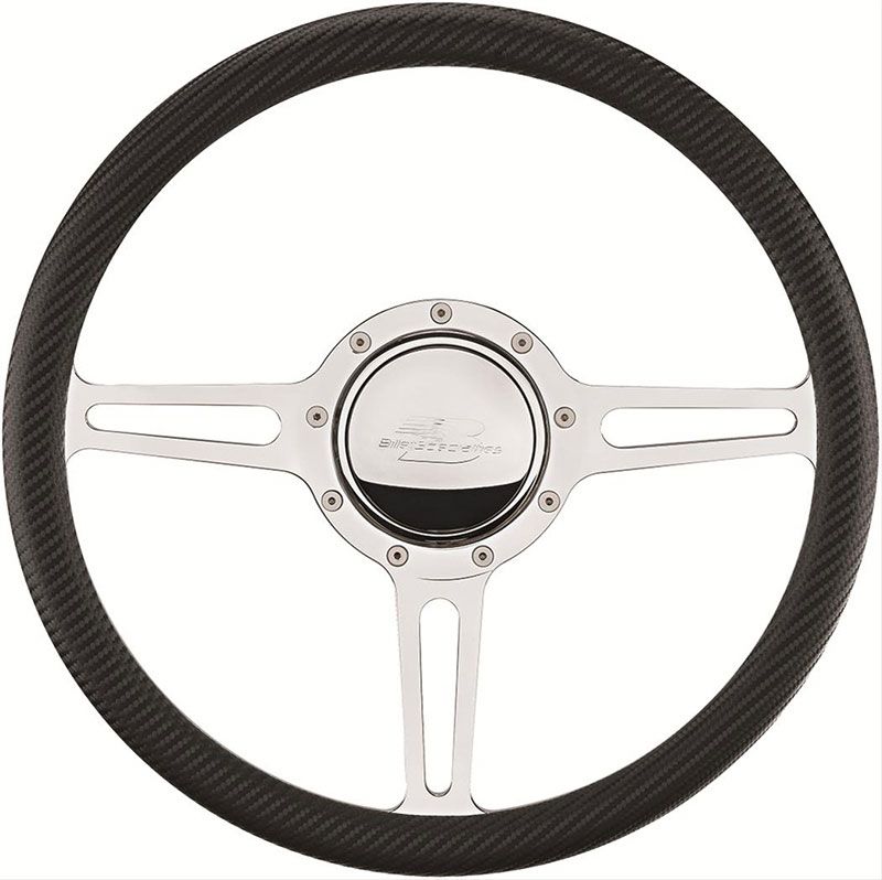 Billet Specialties 14" Billet "Split Spoke" Steering Wheel BS30137