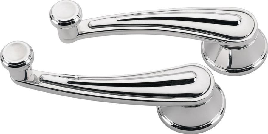 Billet Specialties Rail Interior Window Crank Handles - Polished BS46528