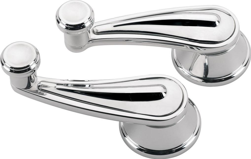 Billet Specialties Rail Interior Vent Window Crank Handles - Polished BS47528