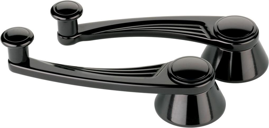 Billet Specialties Ball Milled Interior Window Crank Handles - Black BSBLK46525