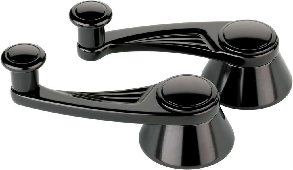 Billet Specialties Ball Milled Interior Vent Window Crank Handles - Black BSBLK47525