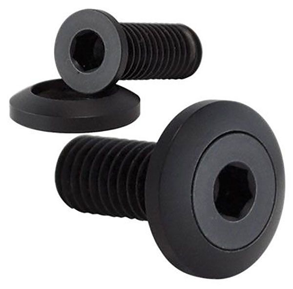 Billet Specialties Stainless Pro Bolts 10-24 x 1" 9/16" O.D Washer, Black BSBLK66140