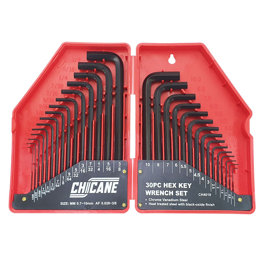 30 PIECE METRIC & AF HEX KEY SET
