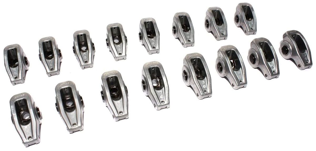 COMP Cams High Energy Die Cast Aluminium Roller Rocker Arms 7/16" Stud Dia, 1.73 Ratio CO1